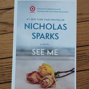 Nicholas Sparks 'See Me' Book with Yellow and Pink Roses